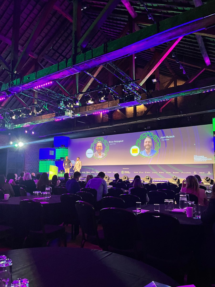 EngageCustomer's tweet image. Discover firsthand the challenges, triumphs, &amp;amp; transformative power of AI as Brian Reijngoud (Raincloud), Senior VP of Sales at @Deepdesk    and Jorn Ruisch, Project Manager at @DHLGlobal delve into their real story of success. 

#EngageConference
