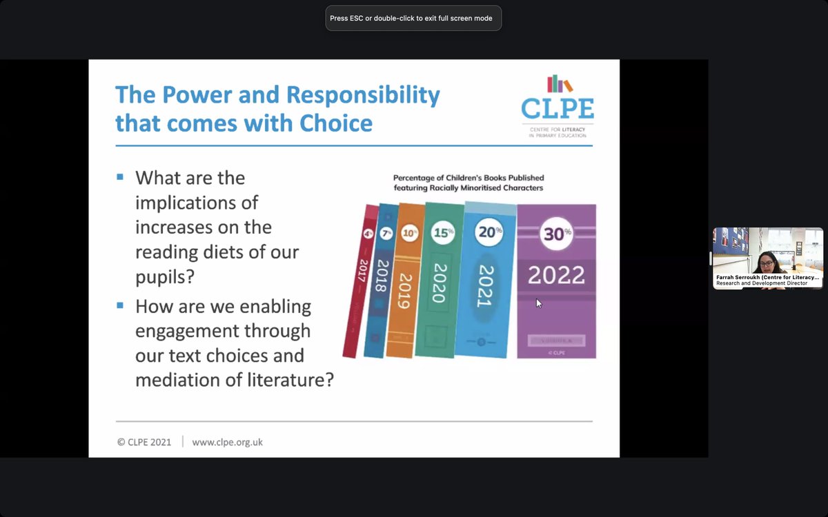 Dr Donna Hazzard (@donnahazzardni) on Twitter photo Farrah Serroukh explores degrees of erasure in books & what makes good representative literature. Exploring gaps & silences in texts fosters critical literacy.
<a href="/storyriver/">Farrah Serroukh</a> <a href="/clpe1/">CLPE</a> @ReadSolutionsUK
<a href="/baasitsiddiqui/">Baasit Siddiqui #gogglebox</a> <a href="/NI_Teachers/">NI Teachers Collaborate</a> #ReflectingRealities #CriticalLiteracy Farrah Serroukh explores degrees of erasure in books & what makes good representative literature. Exploring gaps & silences in texts fosters critical literacy.
<a href="/storyriver/">Farrah Serroukh</a> <a href="/clpe1/">CLPE</a> @ReadSolutionsUK
<a href="/baasitsiddiqui/">Baasit Siddiqui #gogglebox</a> <a href="/NI_Teachers/">NI Teachers Collaborate</a> #ReflectingRealities #CriticalLiteracy