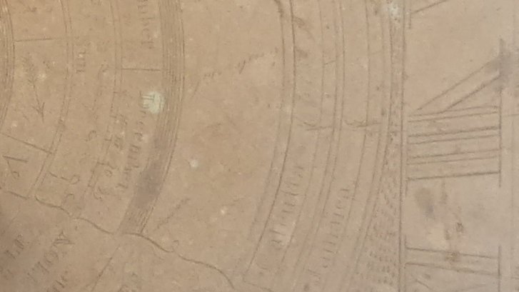 MuseumWatt's tweet photo. The close ups allow you to see the layers of information, with not only time, but months of the year, start signs and places around the world where it's noon at whatever time it was here in Scotland in the 1820s- a real intellectual challenge as well as an artistic one. https://t.co/GP9QF6tyTX
