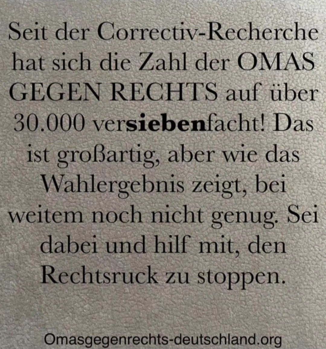 Omas* Gegen Rechts Leipzig 🌈🦄🏳️‍🌈 (@omasgegrechtsle) on Twitter photo 