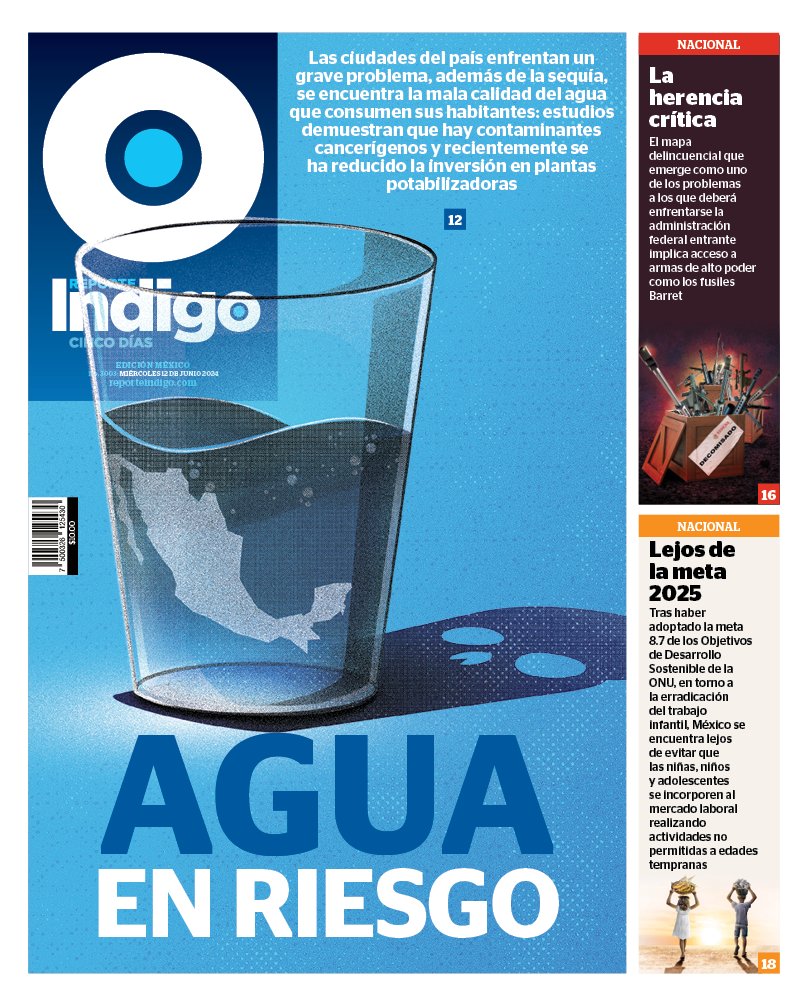 #Portada | Las ciudades del país enfrentan un grave problema, además de la sequía, se encuentra la mala calidad del agua que consumen sus habitantes.
reporteindigo.com/reporte/en-mex…