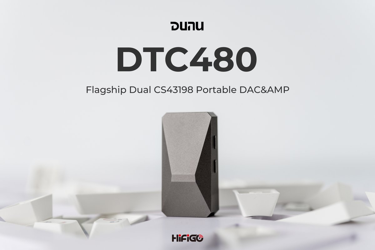 HifigoJp's tweet photo. 🤩『新製品情報』⭐️
👏@DUNU_Headphone のDTC480は、
🎧4.4mmバランス+3.5mmアンバランス
👍フラッグシップDACのデュアルCS43198 2⃣
🥳独立式の音量調節とデュアル電圧出力モード📱
🎮UAC1.0をサポート
😋お楽しみに！
#HiFi #Dunu #DTC480 #PortableDAC https://t.co/FIyAct6fj0