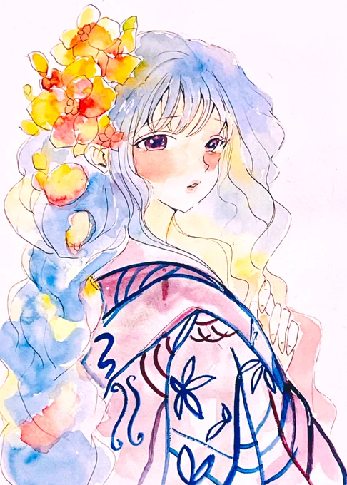 #イラスト #透明水彩 