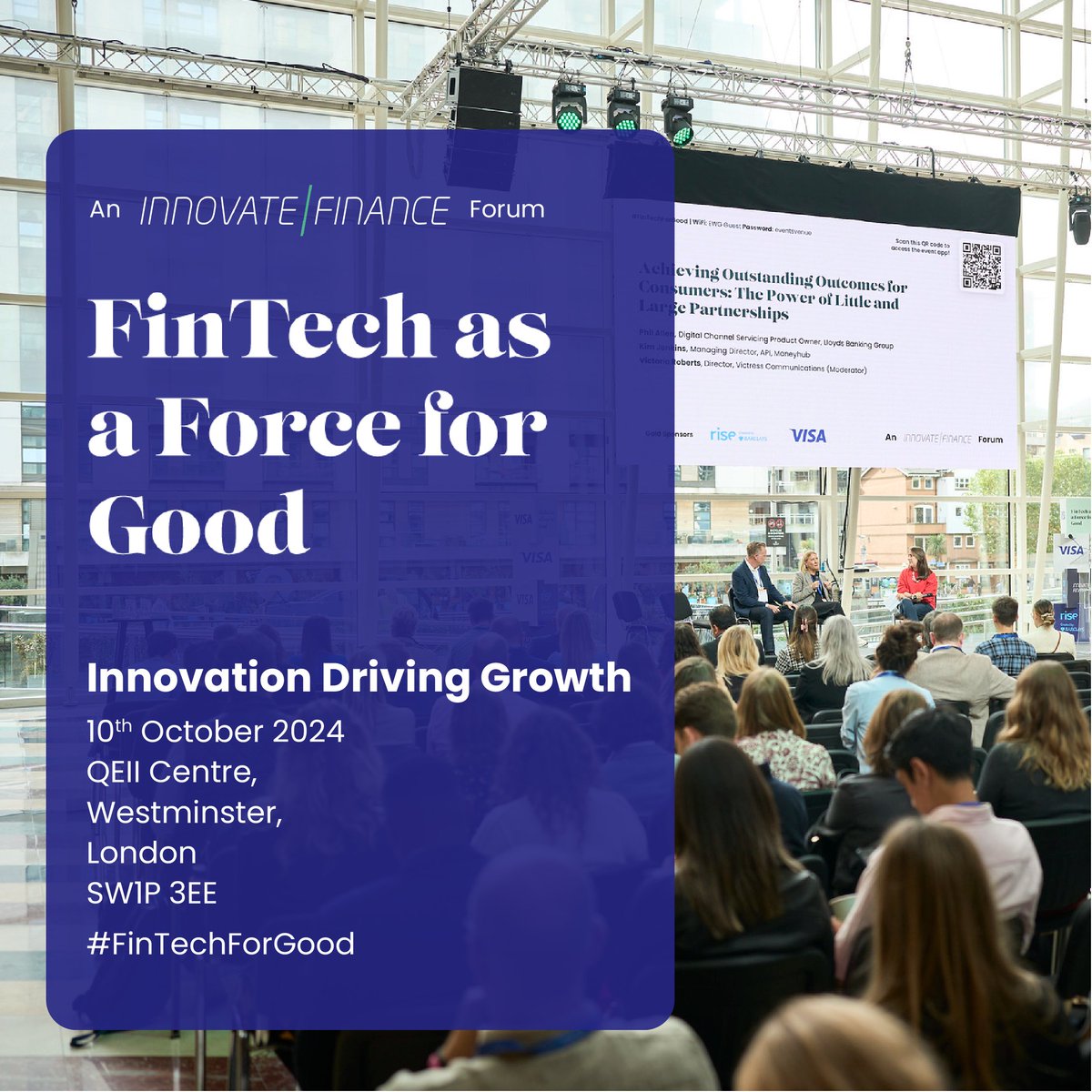 InnFin's tweet image. 📣 Tickets are now available the annual #FinTechAsAForceForGood📣
We look forward to welcoming everyone for a one-day impact summit!
 A very limited run of Early Bird tickets are available - secure your ticket today! ⏳
🔗hubs.ly/Q02Bwsy60