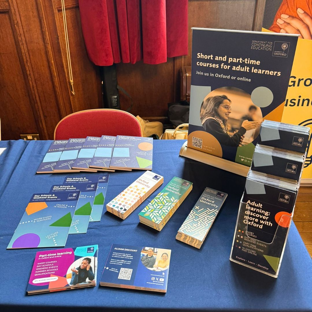 Did you know that @uniofoxford alumni benefit from a 10% discount on course fees for selected short courses and day and weekend events? Visit our stand at the Leavers' Fair today and tomorrow at Oxford Town Hall 12-5pm to learn more!

🔗Find out more: buff.ly/4bfChDP