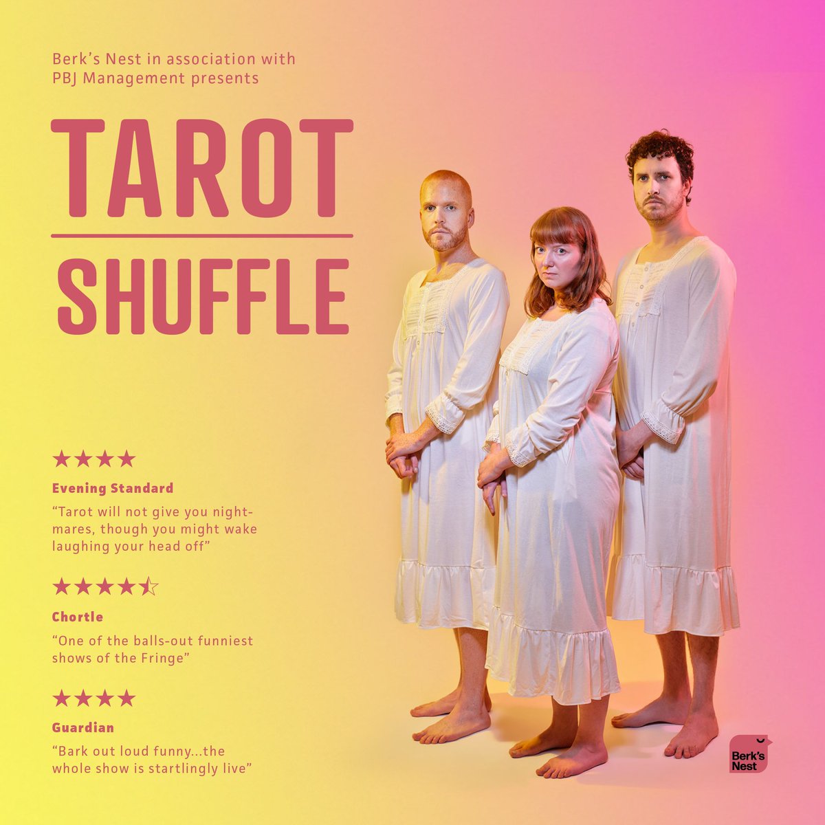 It's precisely 7 weeks until we spend an entire month at <a href="/edfringe/">Edinburgh Festival Fringe</a> (accommodation still TBC) rolling around <a href="/ThePleasance/">Pleasance</a> Courtyard for your entertainment. Come watch us at 9.30pm from 31st Jul - 25th Aug. Tickets start at £10 👇 
pleasance.co.uk/event/tarot-sh…