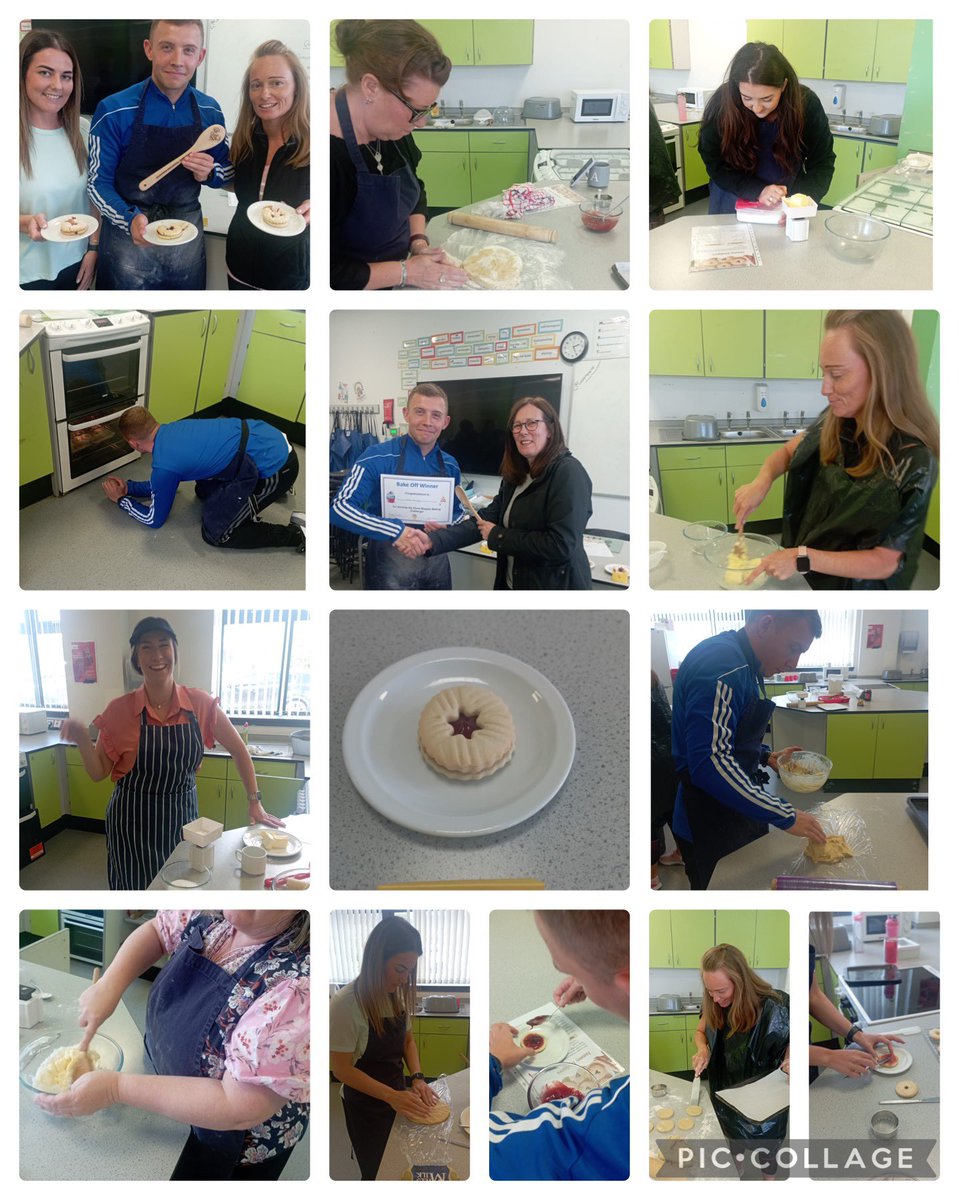 Well done to Mr Kennedy for winning the ‘Star Baker’ for the Technical Challenge! 💫  👨‍🍳 

Have you ever seen a more perfectly cut Jammie Dodger?