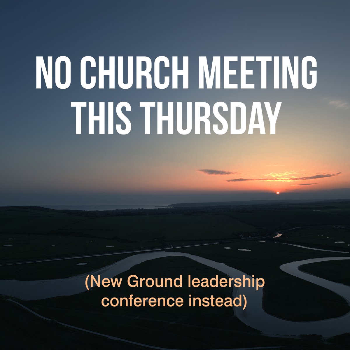 Just a little reminder to say that our 10am Thursday Church meeting won't be taking place at King's as we're hosting the New Ground Leadership Conference this week. To book into the conference visit newgroundchurches.org/lc24
