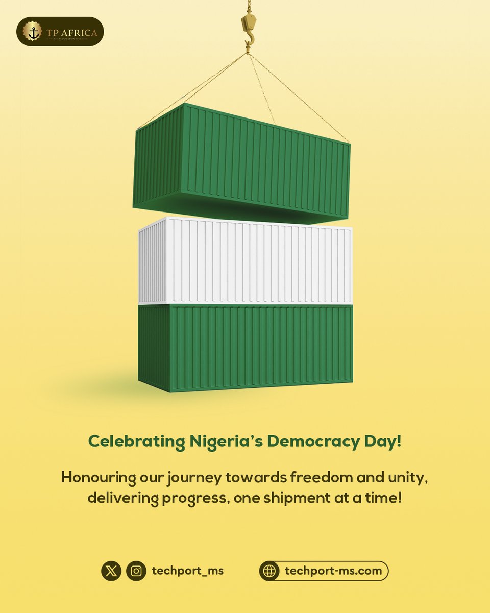 Happy Democracy Day, Nigeria!
God bless our own dear native land.

#NigeriaDemocracy2024