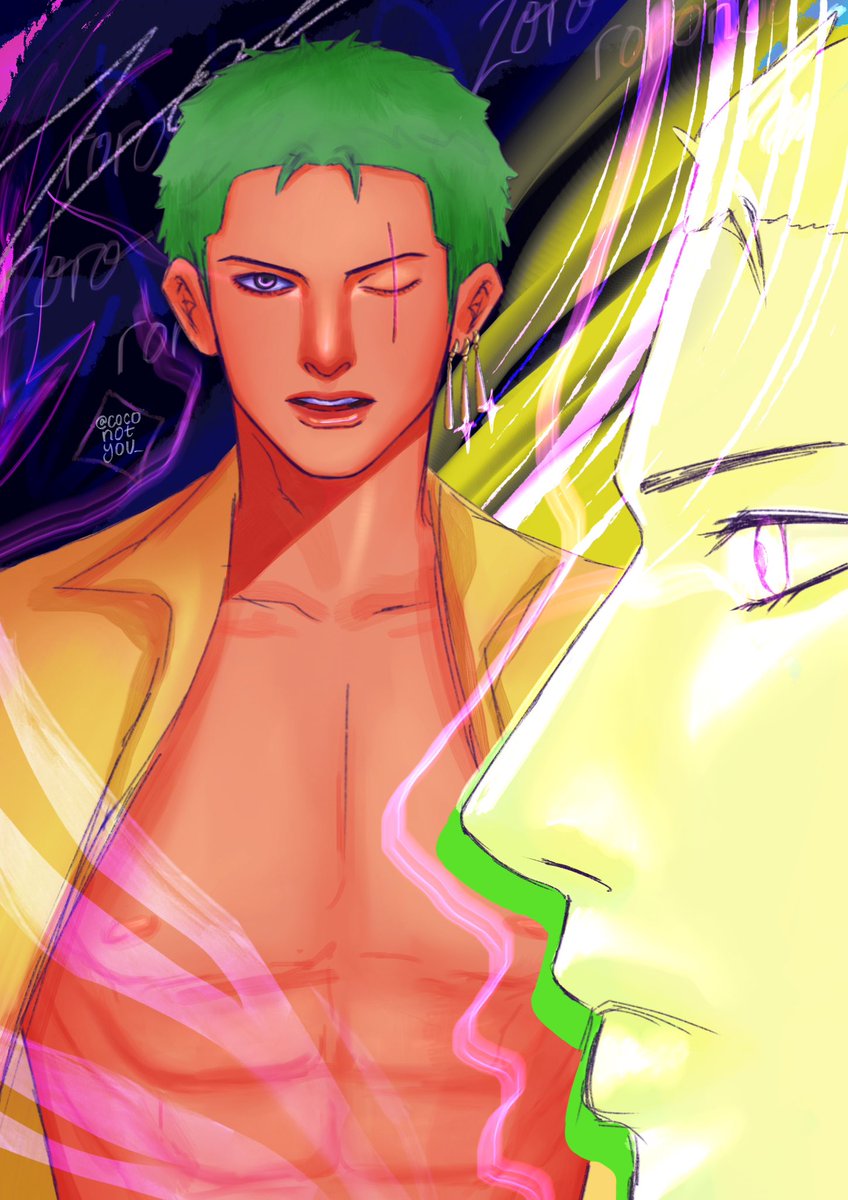coconotyou_'s tweet photo. rock witchu #zoro #onepiece https://t.co/HgXHBzm1Fk