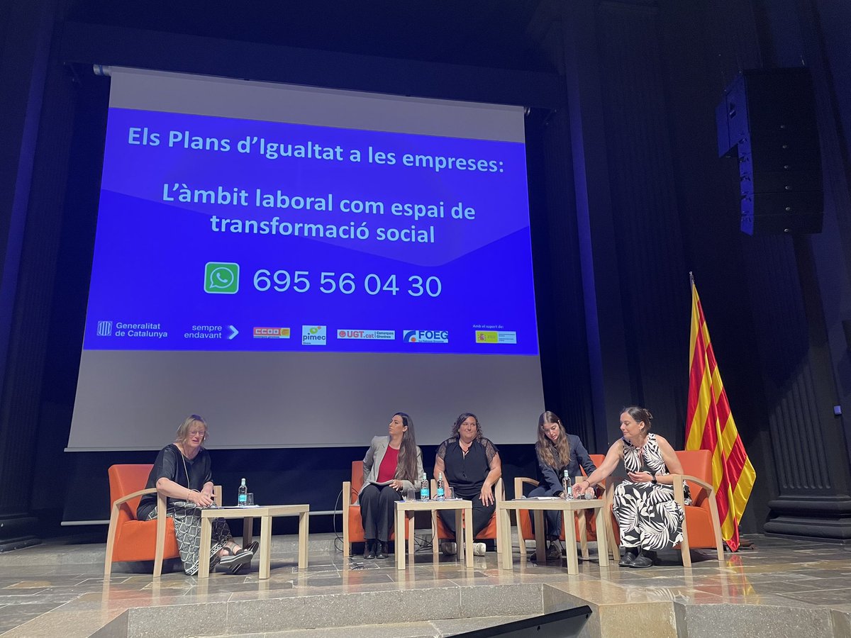 nuverges's tweet photo. Girona novament clau de transformació feminista. Avui Jornada Els Plans d’Igualtat a les empreses: l’àmbit laboral com espai de trasformació social. @igualtatcat hi participem amb empreses, sindicats, patronals, professionals d’equitats i @treballcat. Més: https://t.co/C0uLb4rt9i https://t.co/3DSwOWD0Oo