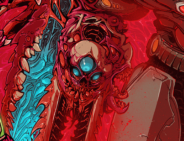 brockhofer's tweet photo. My version of the Doom skull gun from 2019. https://t.co/FX3hkZq9Ad