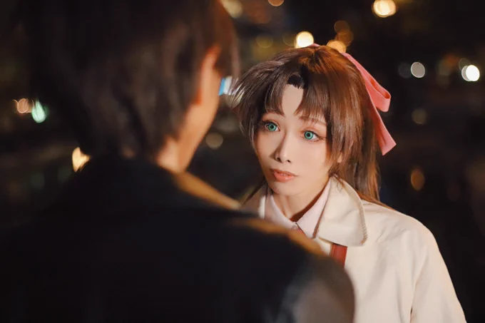 【cosplay/dc※平和】五稜星...服部平次:シロ遠山和葉:クロ( )#リバモ 