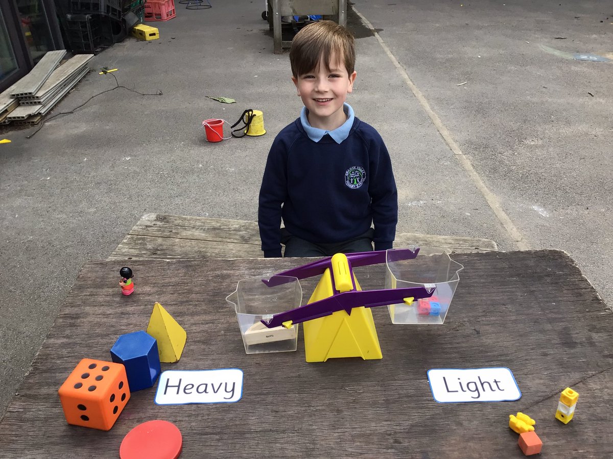 ReceptionGV's tweet photo. In maths we have been comparing the mass of different objects seeing which are  heavy and light ⚖️ #STANinaction https://t.co/Qi2nCXjtBu