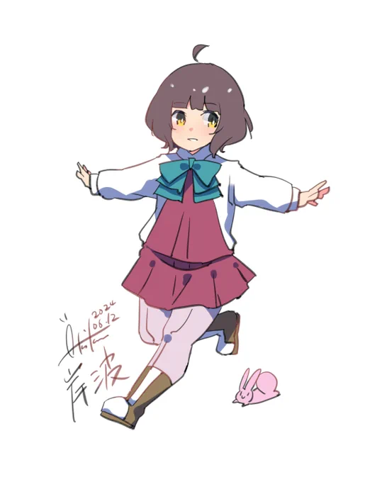 岸波『沖姉、朝ちゃん!うん、行こう!』#艦これ #岸波#艦これ版深夜の真剣お絵描き60分一本勝負#艦これ版真剣お絵描き60分一本勝負_20240612 