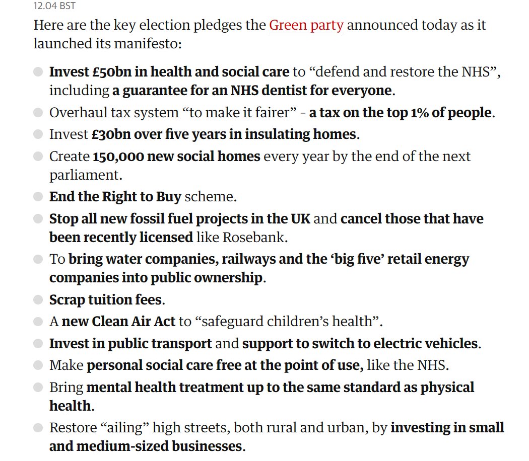 Manifesto of <a href="/TheGreenParty/">The Green Party</a> in summary: #RealHopeRealChange 

theguardian.com/politics/live/…