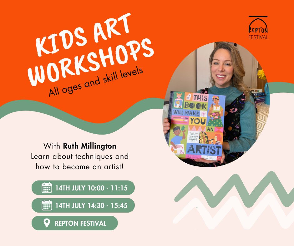 Learn how to create a cutout collage like Matisse or make an abstract mobile like Hilma af Klint with Ruth Millington. Combine fascinating art facts with the creativity and excitement of a craft session!
Tickets at reptonfestival.littleboxoffice.com