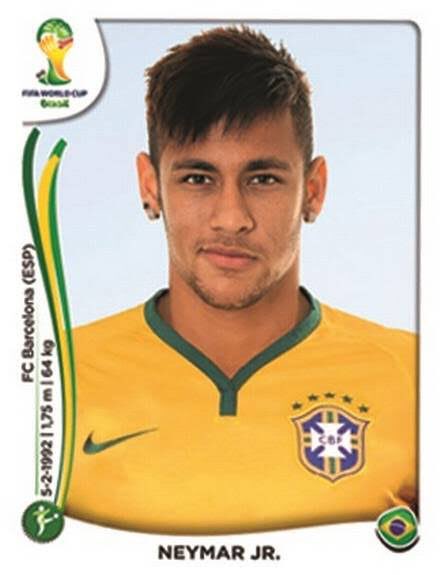 A figurinha de Neymar na Copa de 2014.

Nostálgico!