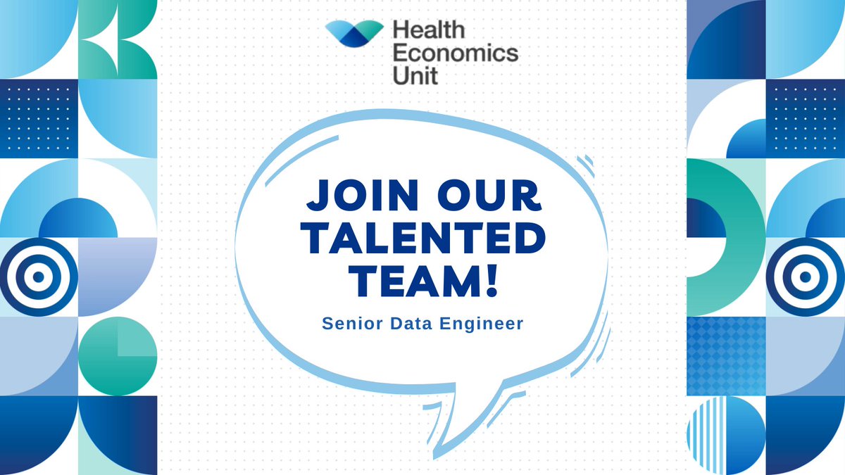 ‼️We're hiring‼️ Join our passionate team as a Senior Data Engineer and make a real difference in healthcare. Read more and apply here: healtheconomicsunit.nhs.uk/join-our-passi… #nhscareers #hiring #healthcarejobs