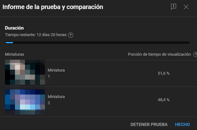 ZGM_edits's tweet photo. YouTube ha implementado el A/B testing de miniaturas en más canales.

Esta herramienta te permite probar hasta 3 miniaturas en el mismo video de forma simultánea y ver las estadísticas de clicks y retención de audiencia . 

Pasados unos días la herramienta selecciona la mejor miniatura y la implementa automáticamente en el video. 

Esto es un antes y un después en la creación de contenido podrás conocer que funciona mejor en tu canal hasta dar con la fórmula adecuada para tu audiencia. 

La estaré probando este mes en diferentes canales y haré un análisis cuando saque mis propias conclusiones.