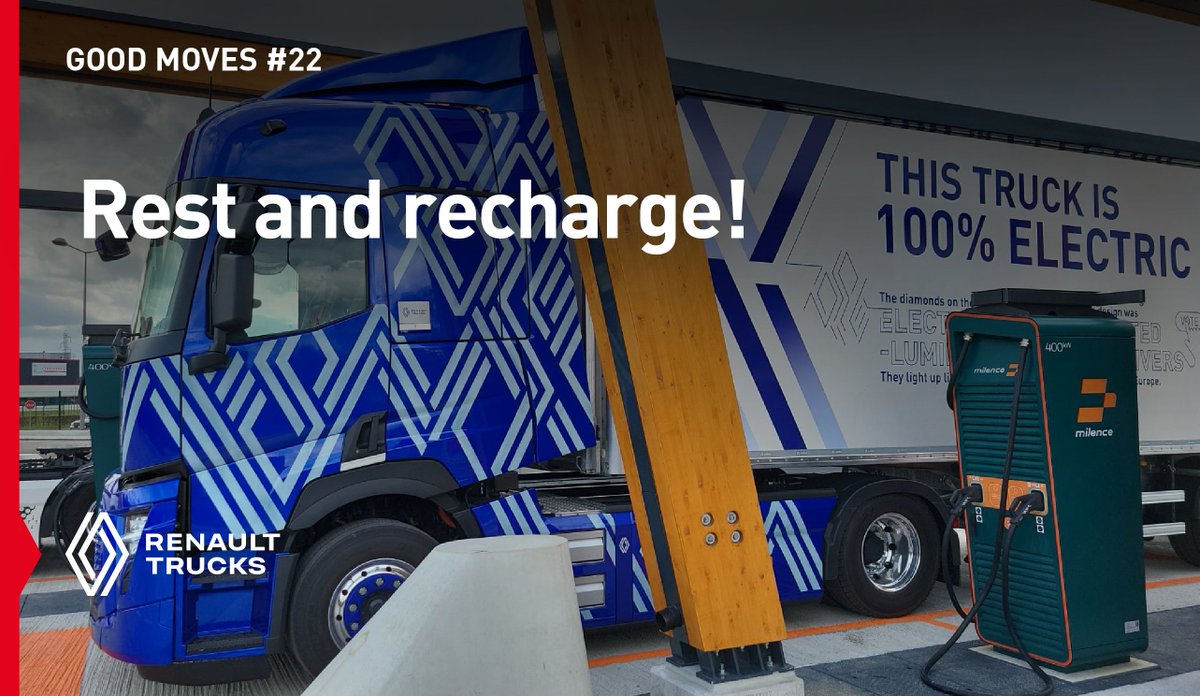 RenaultTrucksCo's tweet photo. [Good Moves #22] 
When the power's on🔌 🔋 
#JoinTheGoodMove https://t.co/Zm3m1g9elu