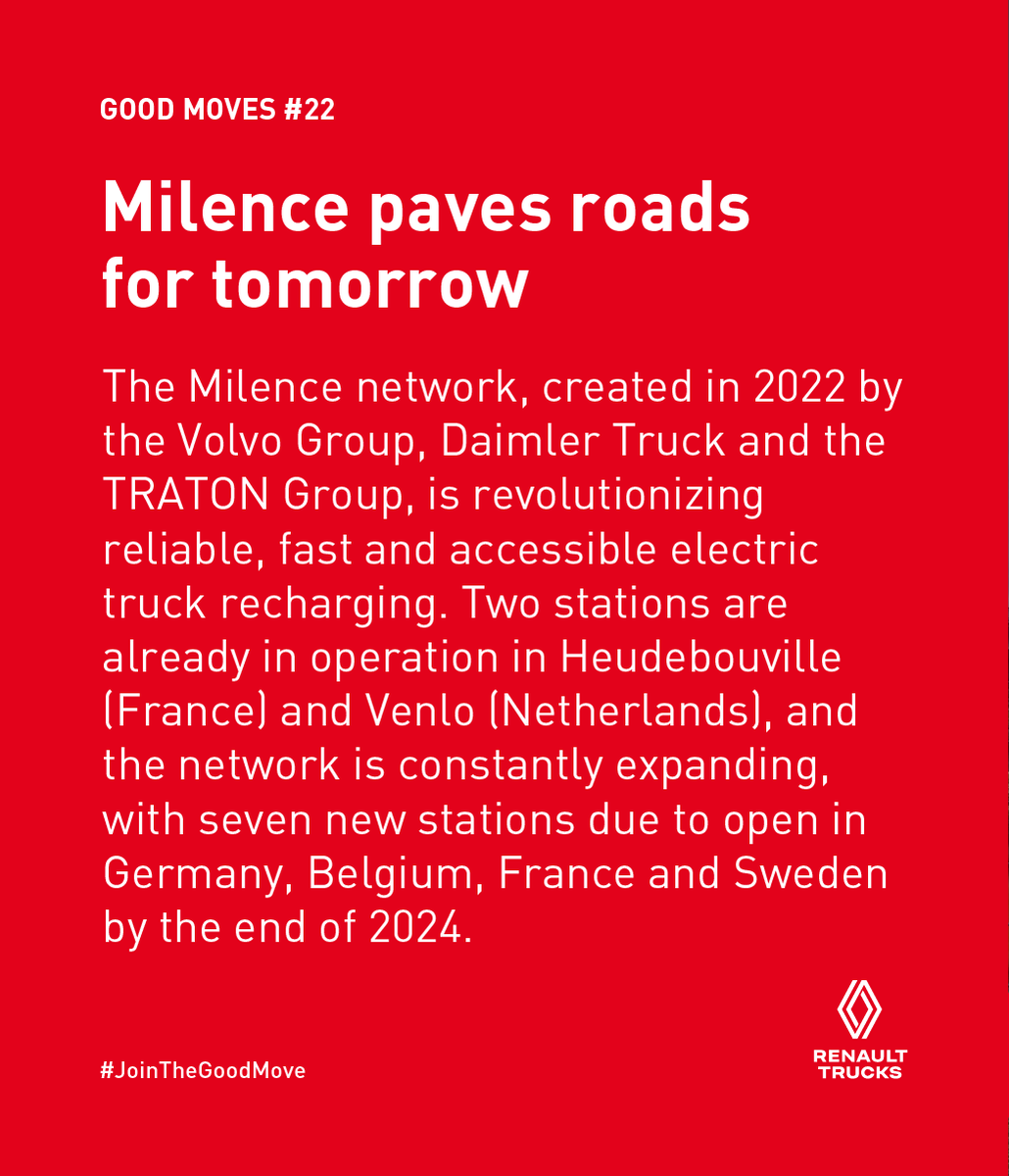 RenaultTrucksCo's tweet photo. [Good Moves #22] 
When the power's on🔌 🔋 
#JoinTheGoodMove https://t.co/Zm3m1g9elu