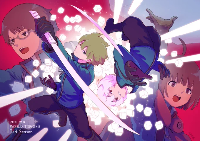 誕生日なので、一番かっこよく描けたヒュース再掲 #ワールドトリガー #ヒュース隊員お誕生日おめでとう