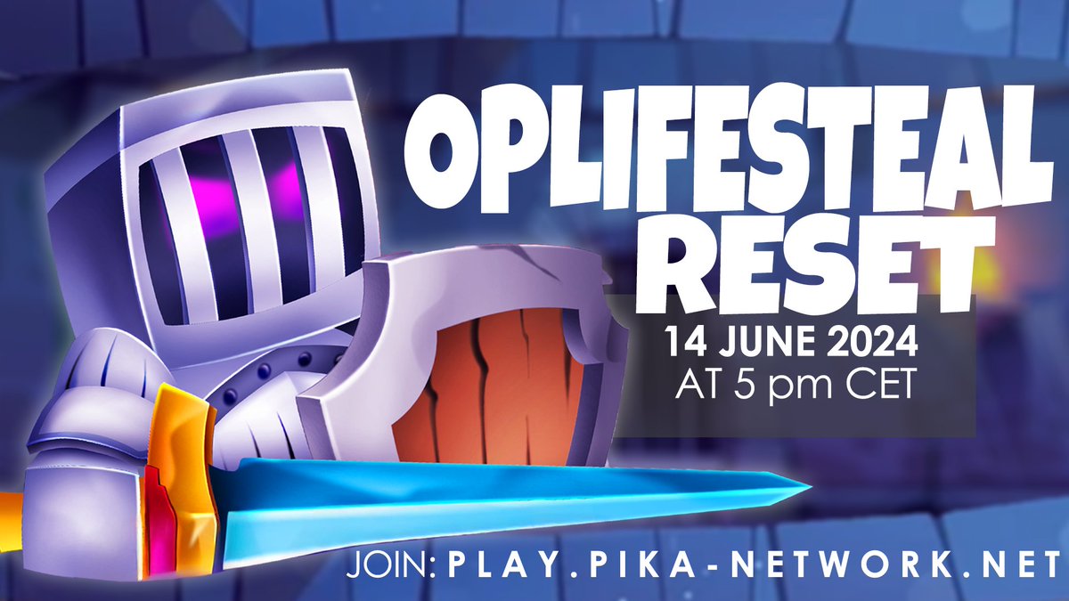 PikaNetwork (@pikanetworkmc) on Twitter photo ๐ฐOpLifesteal Reset - ๐๐ฟ๐ถ๐ฑ๐ฎ๐,๐๐๐ป๐ฒ ๐ญ๐ฐ๐๐ต, ๐ฎ๐ฌ๐ฎ๐ฐ, ๐ฑ๐ฃ๐ ๐๐๐ง!
To celebrate, we are running a giveaway for:
โช๏ธ 2x โฌ50 Store Giftcard
Follow us, Retweet, and Like to enter.
Good luck!
๐Information: pika-network.net/oplifesteal-reโฆ ๐ฐOpLifesteal Reset - ๐๐ฟ๐ถ๐ฑ๐ฎ๐,๐๐๐ป๐ฒ ๐ญ๐ฐ๐๐ต, ๐ฎ๐ฌ๐ฎ๐ฐ, ๐ฑ๐ฃ๐ ๐๐๐ง!
To celebrate, we are running a giveaway for:
โช๏ธ 2x โฌ50 Store Giftcard
Follow us, Retweet, and Like to enter.
Good luck!
๐Information: pika-network.net/oplifesteal-reโฆ