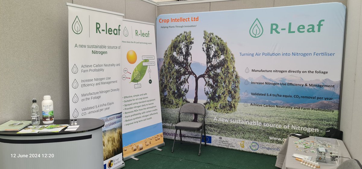 Day 2 at #Cereals with lots of interest on #R_Leaf explaining to farmers how nitrogen can be replaced and additionally reduce the carbon footprint on food production.
