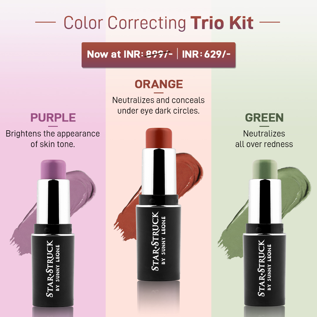 StarStruckbySL's tweet image. Shades that effectively balance &amp;amp; even out skin tones, covering dark circles, redness, and imperfections.
Shop Now: bit.ly/49O9yFe
.
#faceEssentials #DefineYourDesire #colorcorrectorstick #FaceMakeup #SunnyLeone #colorcorrectors #facemakeupkit #base #KnowWhatYouWear