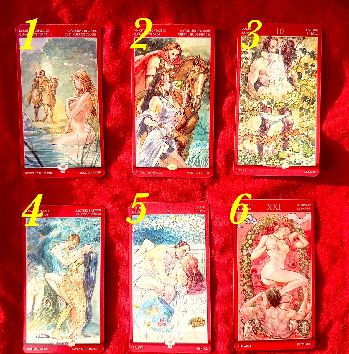 MoondyTarot's tweet photo. Pick A Card [ เสน่ห์และความรักของคุณในเดือนมิถุนายน ?? ]

✨ มีให้เลือก 1-6  ดูได้ทุกสถานะโสด/มีคู่ ถ้ามองไม่ชัดซูมลึกๆค่า 🥰

✨เลือกไพ่ที่ถูกชะตามากที่สุด แล้วเมนชั่นบอกใต้โพสต์ด้วยนะคะ ❤️

✨ เดี๋ยวมาเฉลยค่ะ ฝากรีทวิต+ฟอลโล่วแอคของมูนดี้ด้วยนะคะ 🥰

#ดูดวง  #ดูดวงฟรี https://t.co/wo5hH94J38