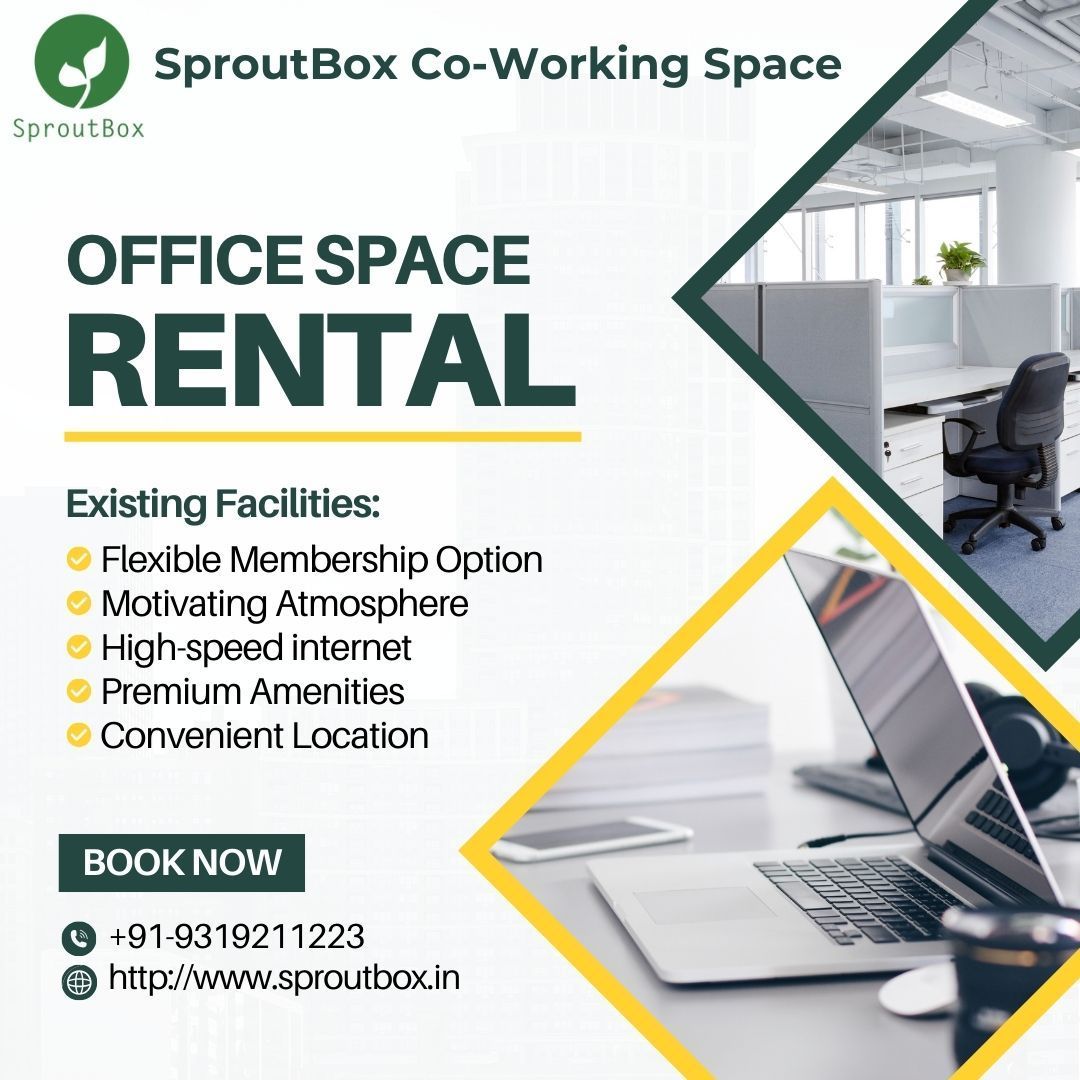 SproutBoxIN's tweet image. Need a flexible office space? SproutBox offers premium rentals with modern amenities and a vibrant community. Rent now! 🌟 #SproutboxWorkspace #OfficeSpaceRental #CoworkingCommunity
