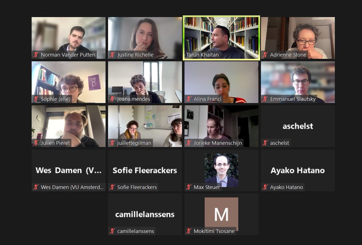 Today, we were very lucky to host <a href="/Adrienne_Stone1/">Adrienne Stone</a> &amp; <a href="/tarunkhaitan/">Tarun Khaitan</a> to discuss legal research and activism, and topics like the role of scholars, judges, Universities, political engagement... We hope our audience enjoyed the fruitful exchanges! 🚀Stay tuned for our next events! 🙌