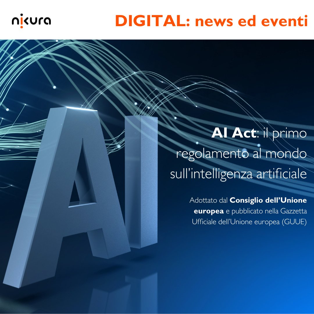 🗞️Il 21 maggio 2024 è stato approvato l'AI Act, il primo regolamento al mondo sull'intelligenza artificiale. 
🔔L'applicazione del regolamento avverrà progressivamente entro 2 anni. 

#AI #AIAct #UnioneEuropea #intelligenzaartificiale