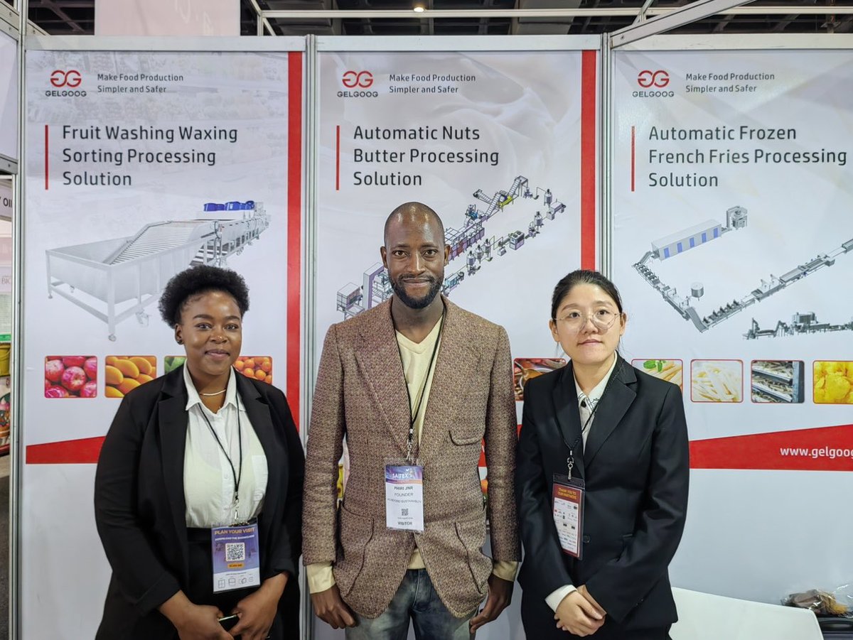 nutsmachinery's tweet photo. Looking forward to meeting you at the exhibition[握手]
AFRICA'S BIG 7
Date：11-13 Jun 2024
Location：Sandton Convention Centre Johannesburg, South Africa #SouthAfrica #Africa
Booth No.:F17 https://t.co/ssctVYTjKA