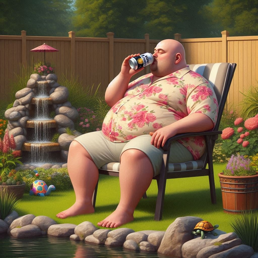 Ste_Cammy's tweet image. Sippin&apos; a cold beer in the garden, rocking my old 2022 flowery shirt (a bit snug these days 😅). Bringing back those holiday vibes, one sip at a time! 🍺🌺 #SummerVibes #ThrowbackThreads #GoodTimes #ThrowBackThursday