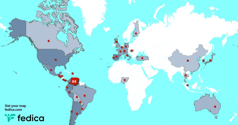 Muchas gracias a mis 3 nuevos seguidores desde Venezuela durante la última semana. fedica.com/!mitecnologico…