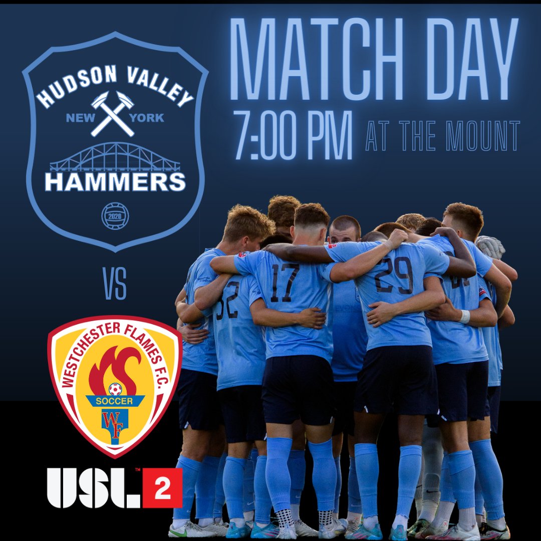 ⚒ TONIGHT!!
📍330 Powell Ave, Newburgh NY
⏰ 7:00 PM
🆚 @westchesterflames
⚽️ @uslleaguetwo
🎟 app.gopassage.com/venues/4666
#path2pro

Powered by @vspwestchester