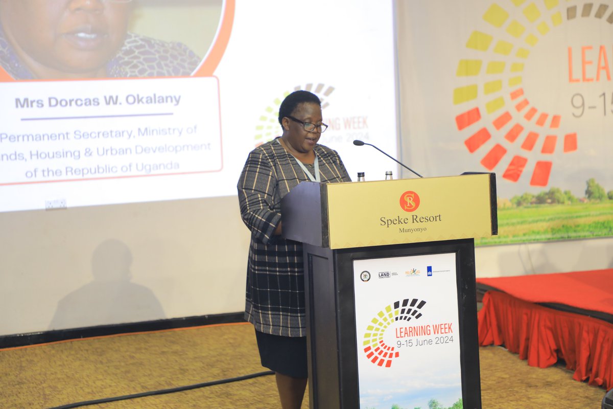 "Nearly 50% of <a href="/ministry_lands/">Ministry of Lands,Housing and Urban Development</a> achievements are through partnerships with key stakeholders incl. <a href="/WorldBank/">World Bank</a>, <a href="/giz_gmbh/">GIZ</a>, <a href="/IGADLGP/">IGAD Land Governance Program</a>, <a href="/GLTNnews/">GlobaLandToolNetwork</a>, <a href="/UNHABITAT/">UN-Habitat</a>, @USAID, <a href="/pelum_uganda/">PELUM Uganda</a>, <a href="/LEMU_Uganda/">Land and Equity Movement in Uganda</a> - Perm Sec Mrs. Dorcas W Okalany at #LearningWeek"