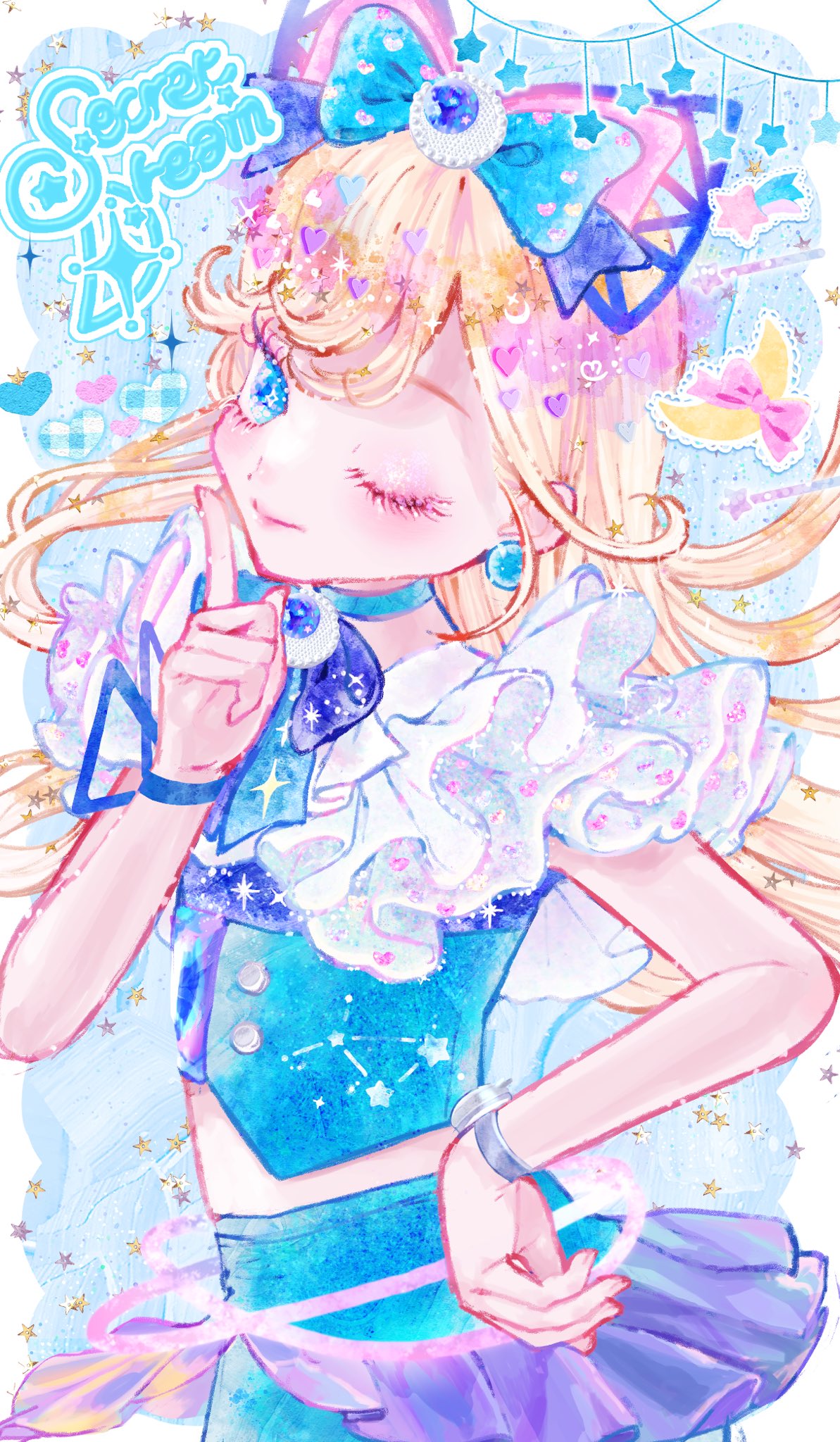 ひみつのアイプリ 星川みつき 映れ ファンアート 創作 手描き
