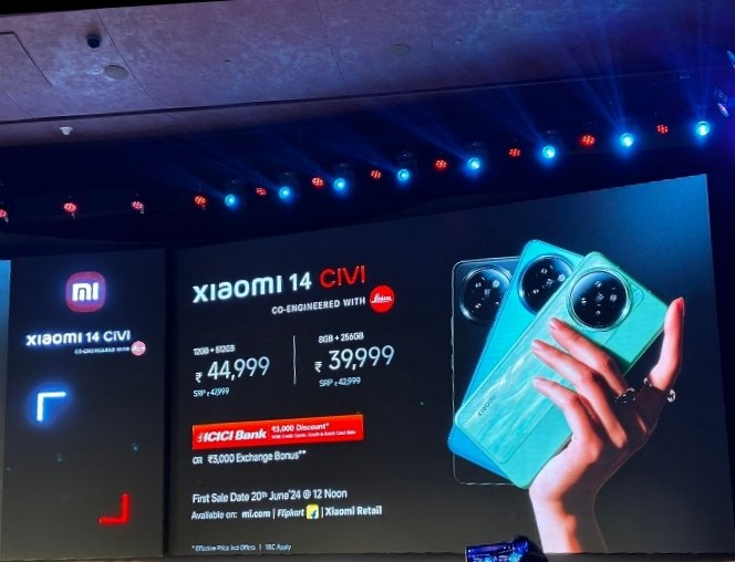 tech___monster's tweet photo. Xiaomi 14 Civi

Starts at Rs.42,999 https://t.co/2wnBn7CAd6