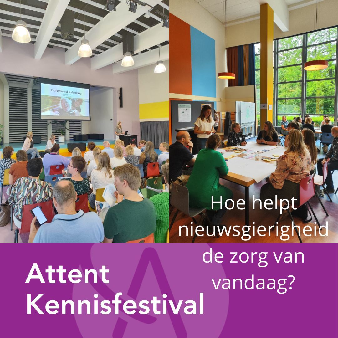 Op 6 juni jl. hebben we ruim vijftig collega’s begroet op ons Kennisfestival over onderzoek in de praktijk met als thema ‘Hoe helpt nieuwsgierigheid de zorg van vandaag?’. Het festival is georganiseerd door de WetenschapsCommissie van Attent. Lees meer ➡️ buff.ly/4ehosY5