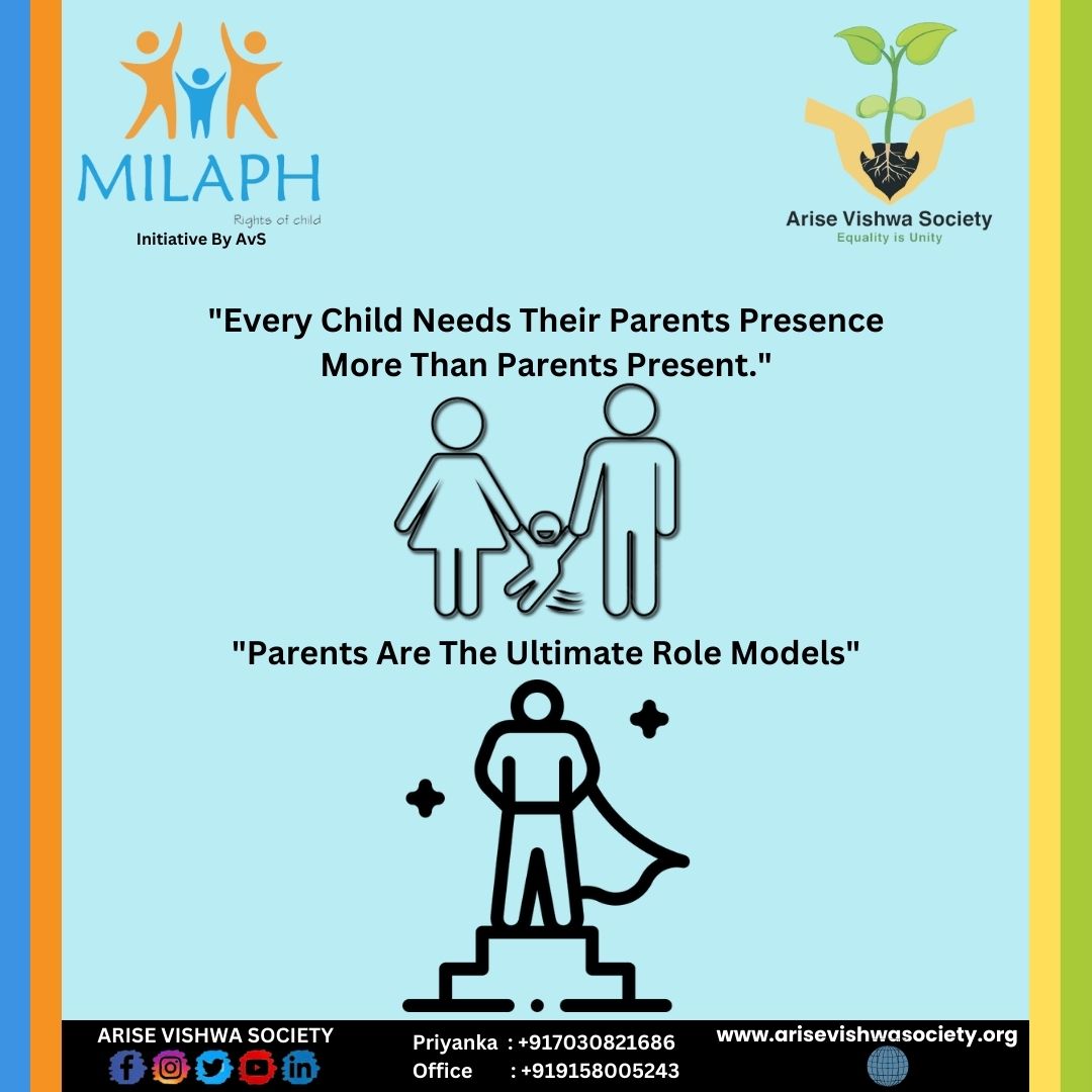AriseVishwa's tweet photo. Hello
Every child needs their parents presence more than parents present. Parents are the ultimate role models.
#Get_Involved
https://t.co/vlHqmc1Qg9
#MILAPH #Rights_of_Child #Arise_Vishwa_Society #NGO #SDGS #ESG #CSR https://t.co/fhxcHRE7Lu