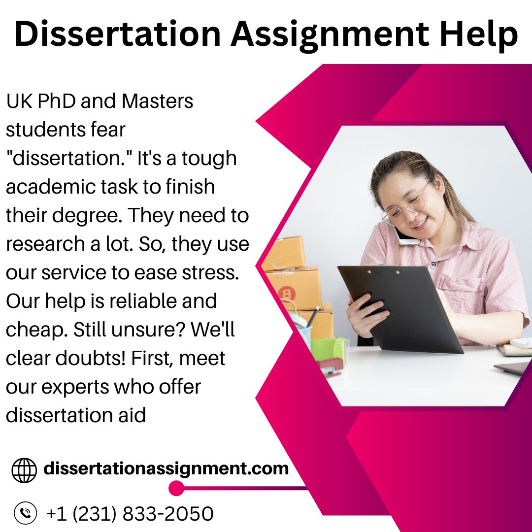 Payessaywriting's tweet image. Dissertation assignment
#dissertationassignment
#dissertationhelp 
#DissertationWritingServices
#DissertationWriting 
#DissertationServices
WhatsApp Link:wa.link/r8suly
Order Now: dissertationassignment.com