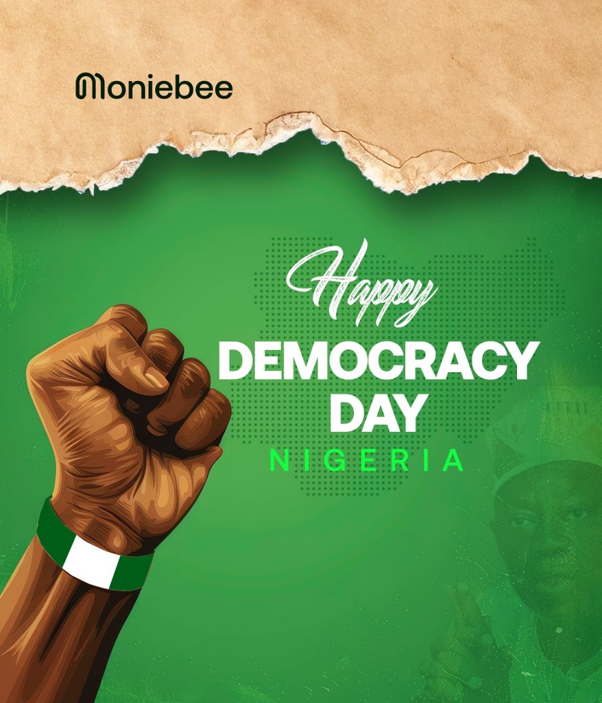MoniebeeApp's tweet photo. Another public holiday, another rest day!💃🏽

Happy Democracy Day from all of us at Moniebee
💜

#moniebee https://t.co/Jqz7mBJi12