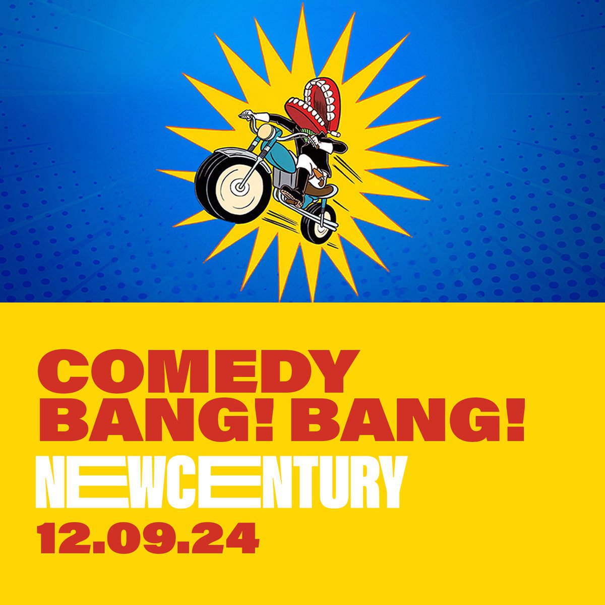 New Century (@nchmcr) on Twitter photo The Bang! Bang! Into Your Mouth Tour.
Join host <a href="/ScottAukerman/">Scott Aukerman</a>, along with @pftompkins & The @comedybangbang All-Stars, as they perform a totally improvised version of the award-winning podcast!
Tickets on sale on Friday via link.dice.fm/f4f4ed854437 The Bang! Bang! Into Your Mouth Tour.
Join host <a href="/ScottAukerman/">Scott Aukerman</a>, along with @pftompkins & The @comedybangbang All-Stars, as they perform a totally improvised version of the award-winning podcast!
Tickets on sale on Friday via link.dice.fm/f4f4ed854437