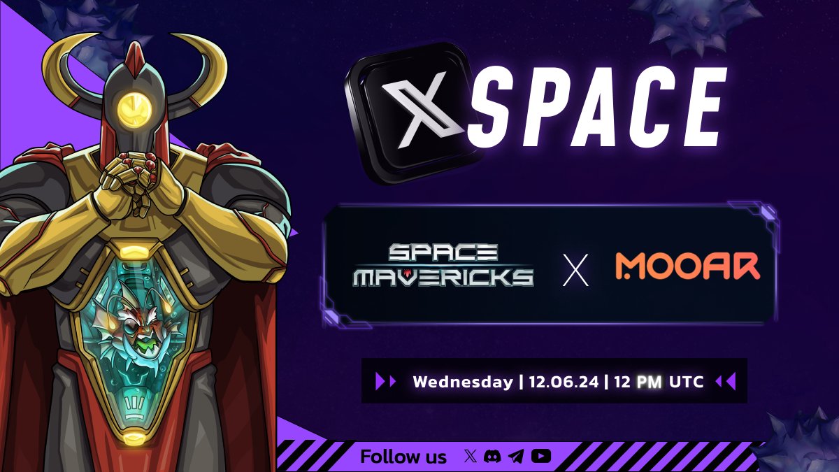 GravityBlasters's tweet photo. Join Our Exclusive Space with MOAR! 🎙️

Happening in 5 minutes ⏰

Get the latest updates, and have your questions answered live!

Join here:
https://t.co/DqZfYgRsu4