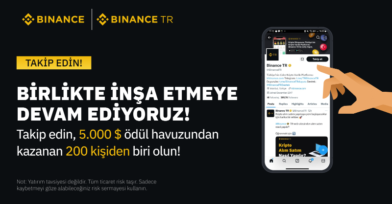 Binance_Turkish's tweet photo. Sadece Türkiye 🇹🇷 kullanıcılarına özel 5.000 $FDUSD ödüllü etkinlik! 🤗 

200 kişi 25 #FDUSD kazanacak!🤑

✅ Takip @BinanceTR 
🔄 RT 
📝Doldurun: https://t.co/m3w3GVADXF