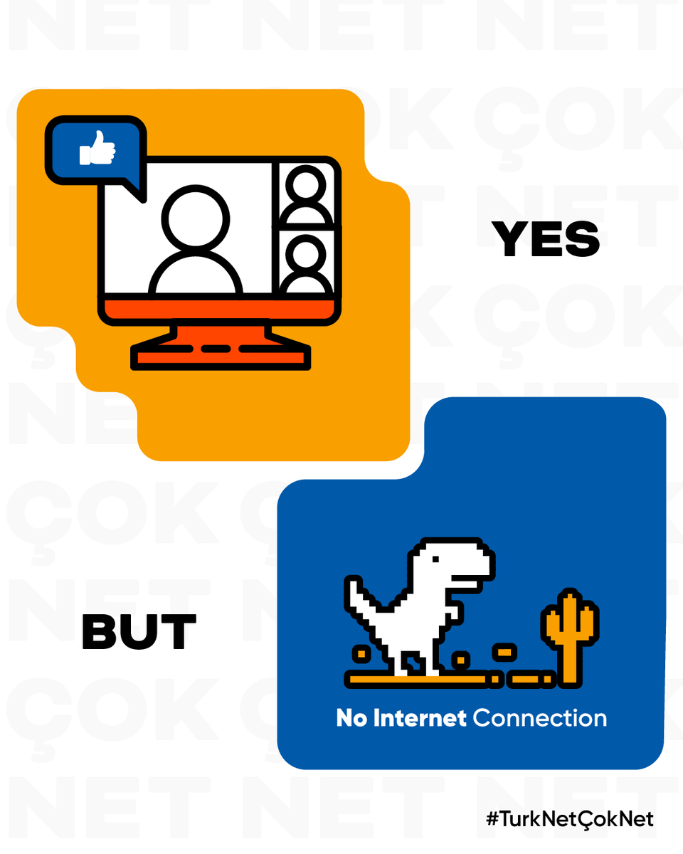Turknet's tweet image. Mükemmel sunum hazırladığın online toplantıda tebrikleri almak harika olurdu ama &apos;&apos;No Internet Connection&apos;&apos;

Donmayan toplantılar için #TurkNetÇokNet

#TurkNet #TurkNetGigaFiber