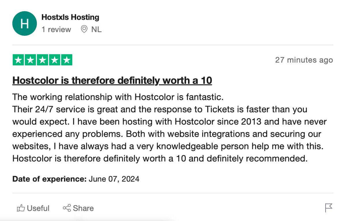HostColor tweet picture